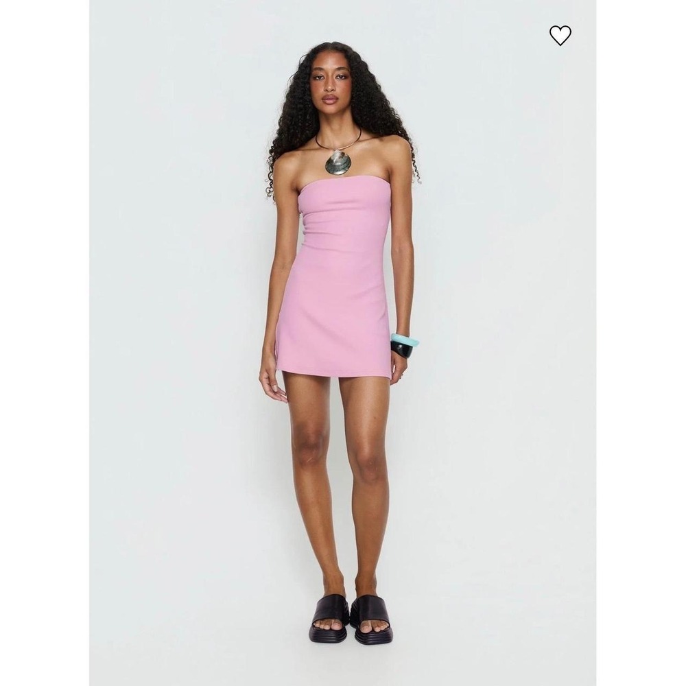 Princess Polly Ribbed Strapless Bodycon Tube Top Mini Dress NWT 0 Coquette Y2K